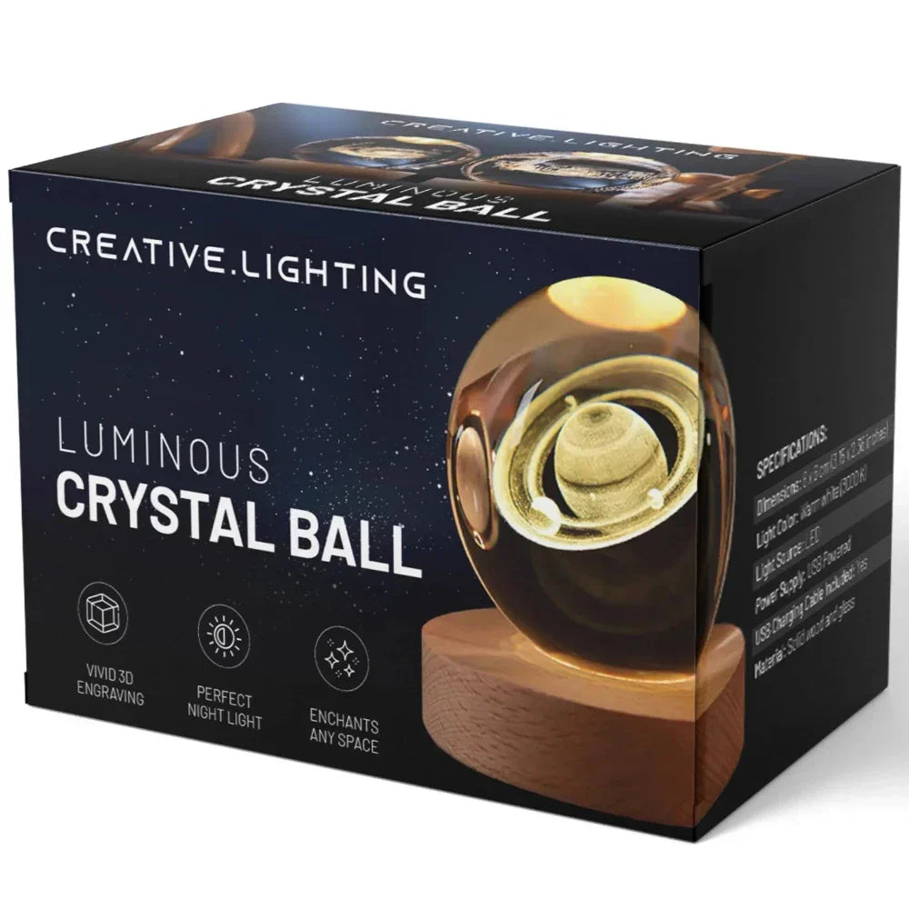 3D Gegraveerde Kristallen Bol - Celestia