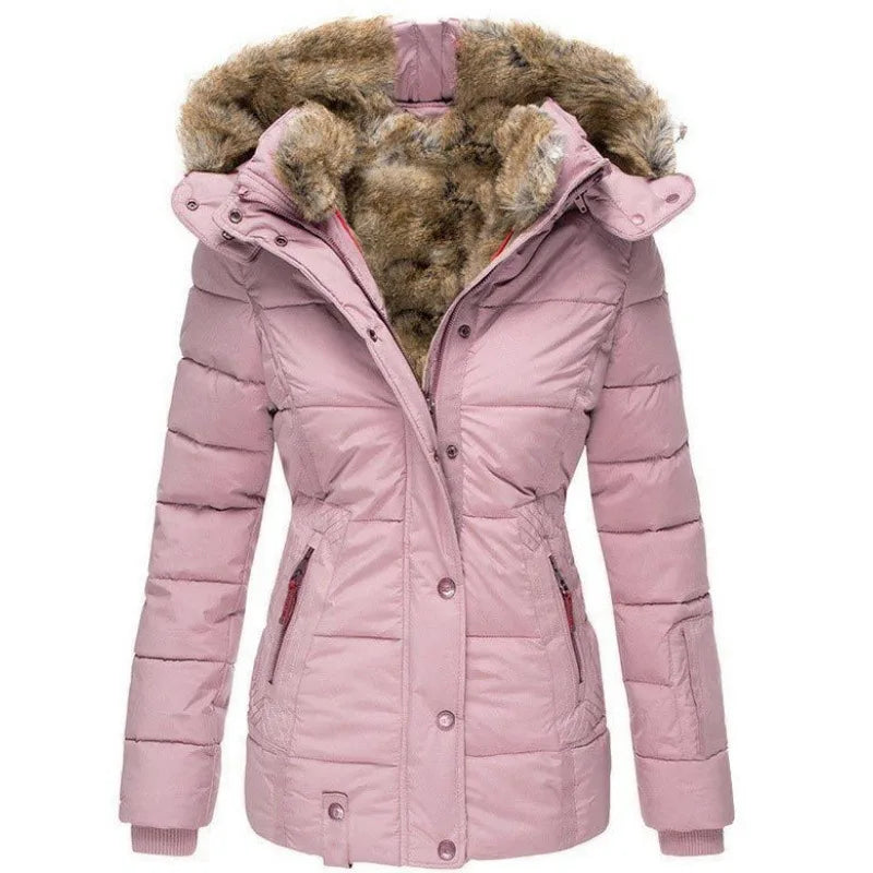 Padded Winter Coat With Fur-Trimmed Hood - Henrietta