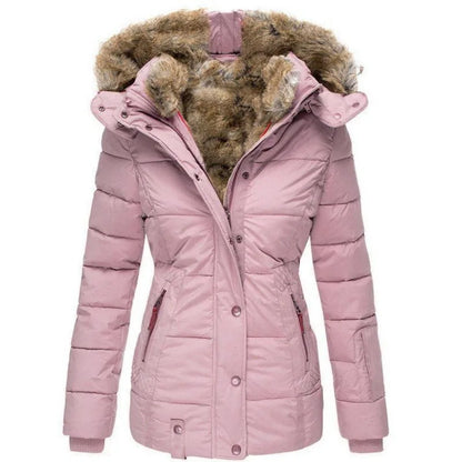Padded Winter Coat With Fur-Trimmed Hood - Henrietta