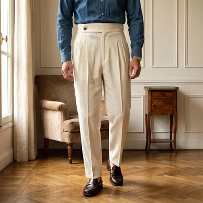 Pantalon Met Hoge Taille En Plooien -  Francis