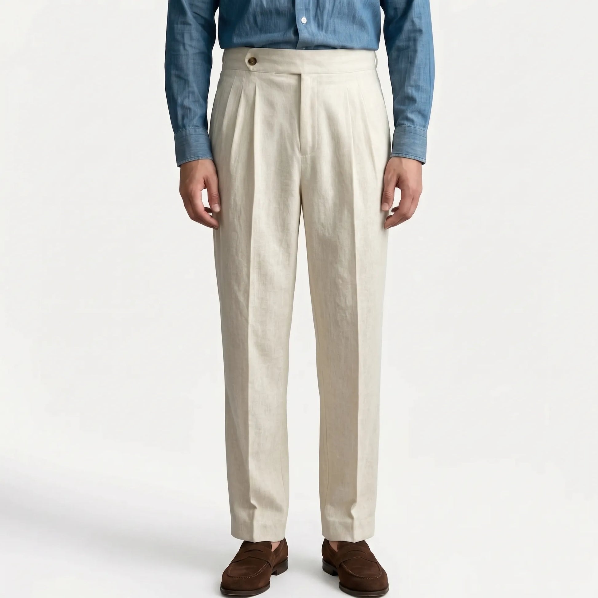 Pantalon Met Hoge Taille En Plooien -  Francis