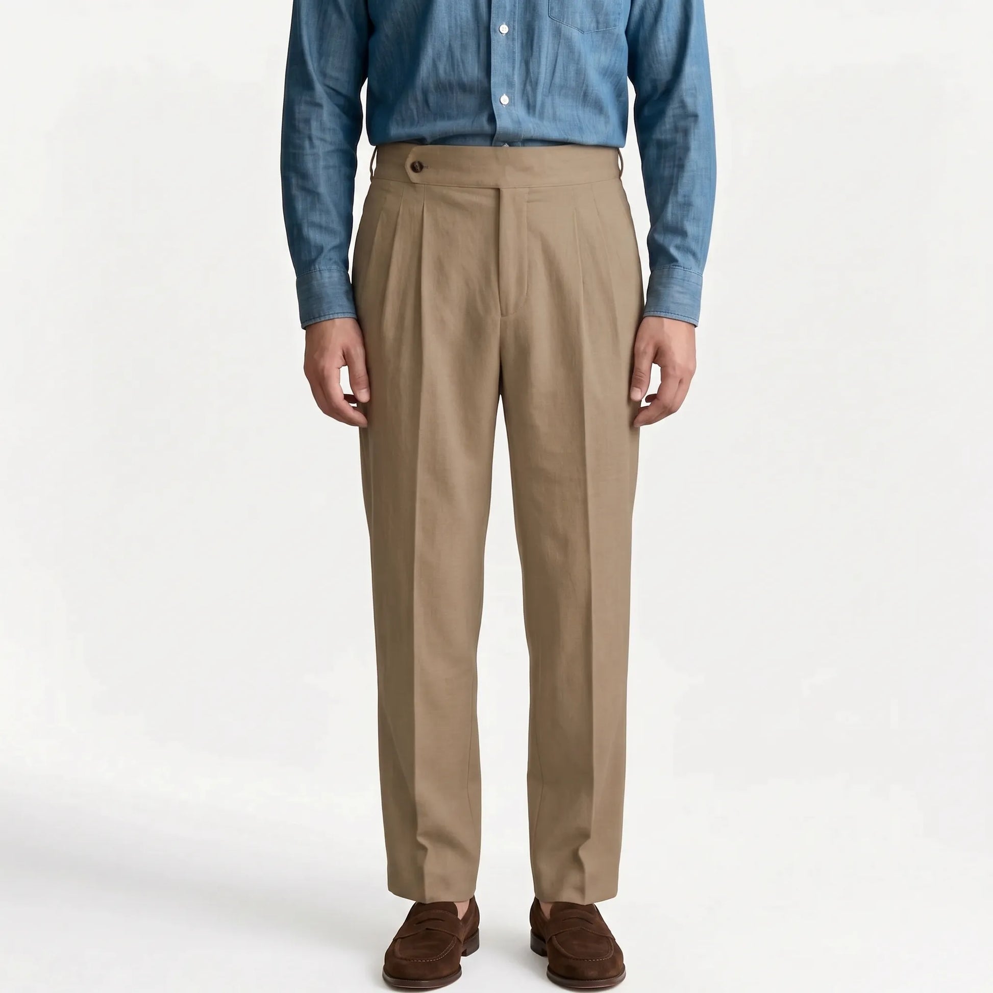 Pantalon Met Hoge Taille En Plooien -  Francis