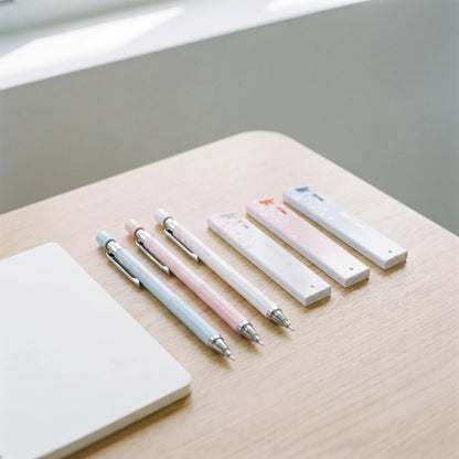 Pastel Floral Patterned Mechanical Pencil Set - Florascribe