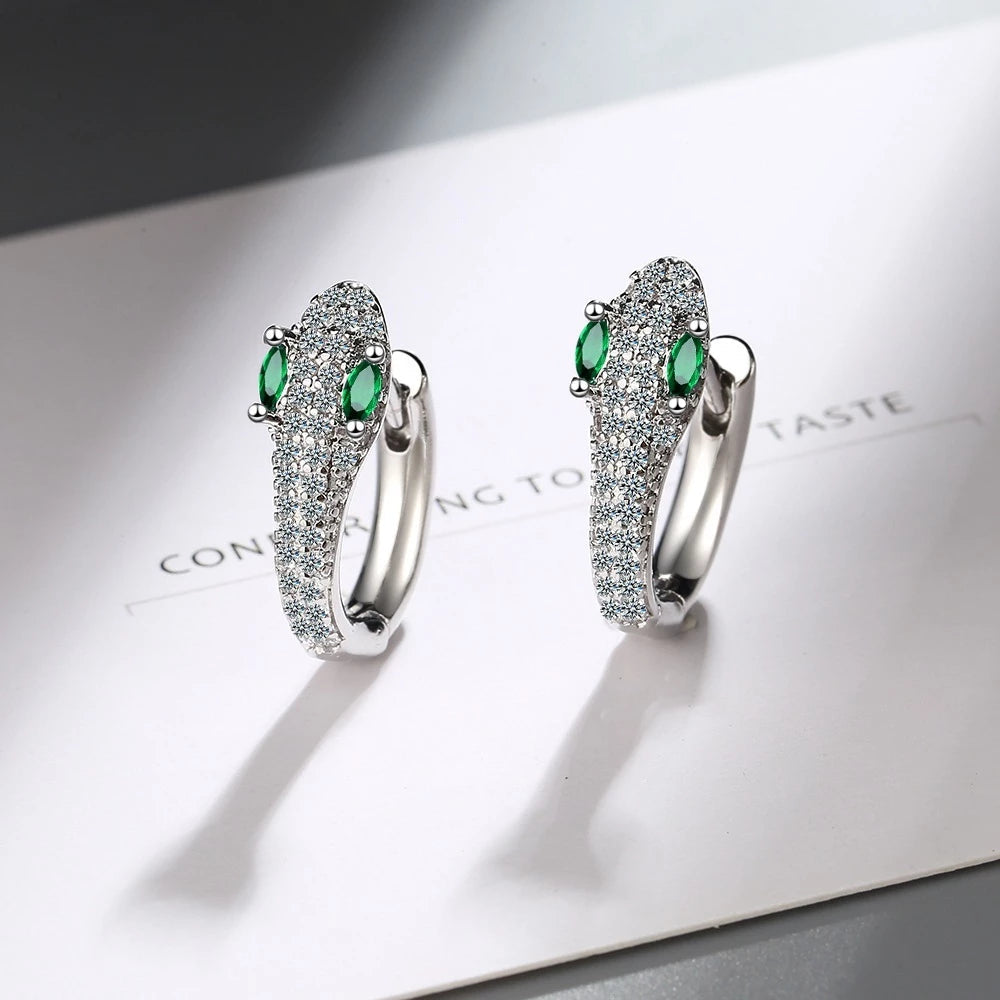 Slangen Oorbellen van 925 Sterling Zilver - Leila