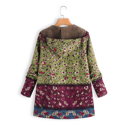 Lange Dames Teddy Jas met Capuchon - Seraphina