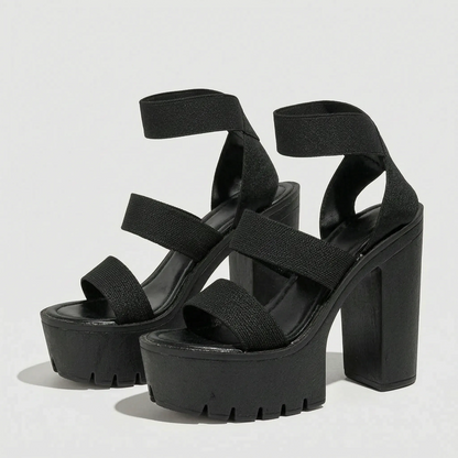 Platform Sandalen Met Blokhak - Tabitha