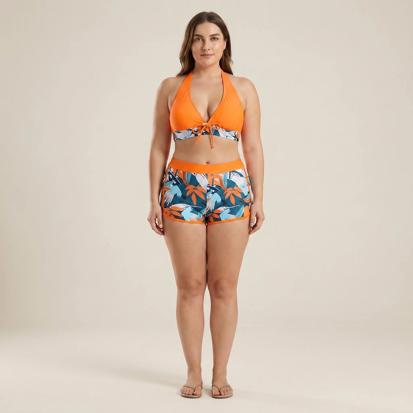 Plus-Size Separate Design Bikini Set - Sara