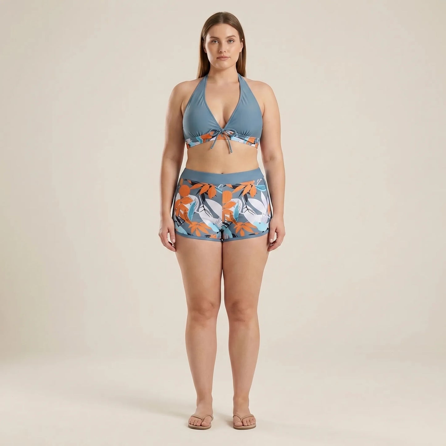 Plus-Size Separate Design Bikini Set - Sara