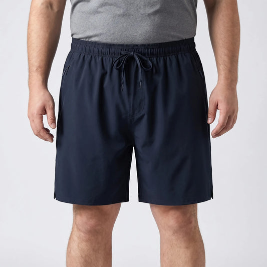 Plus Size Athletic Drawstring Shorts - Julian