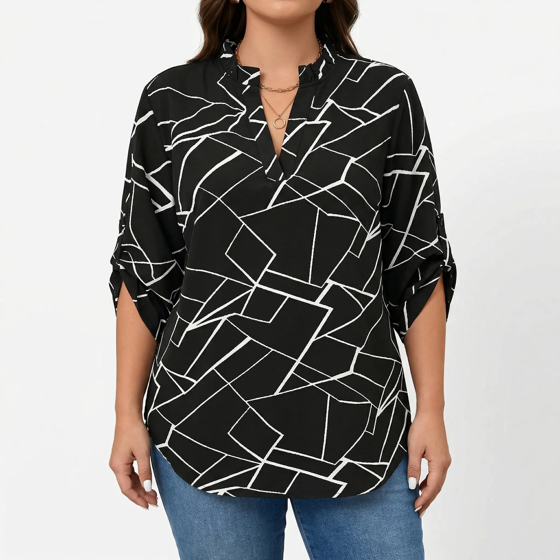 Plus Size Casual Fashion Top - Dawn