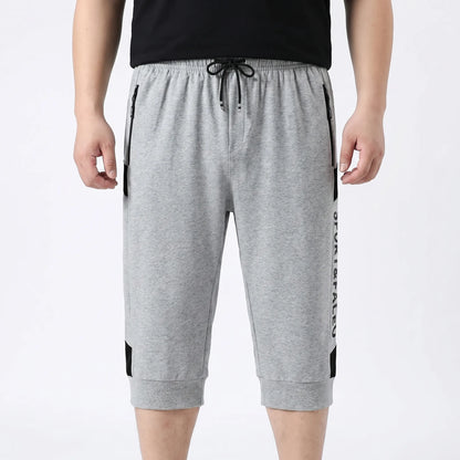 Plus Size Elastic Waist Sport Shorts - Randal