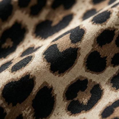 Plus Size Leopard Print Midi Dress - Sheri