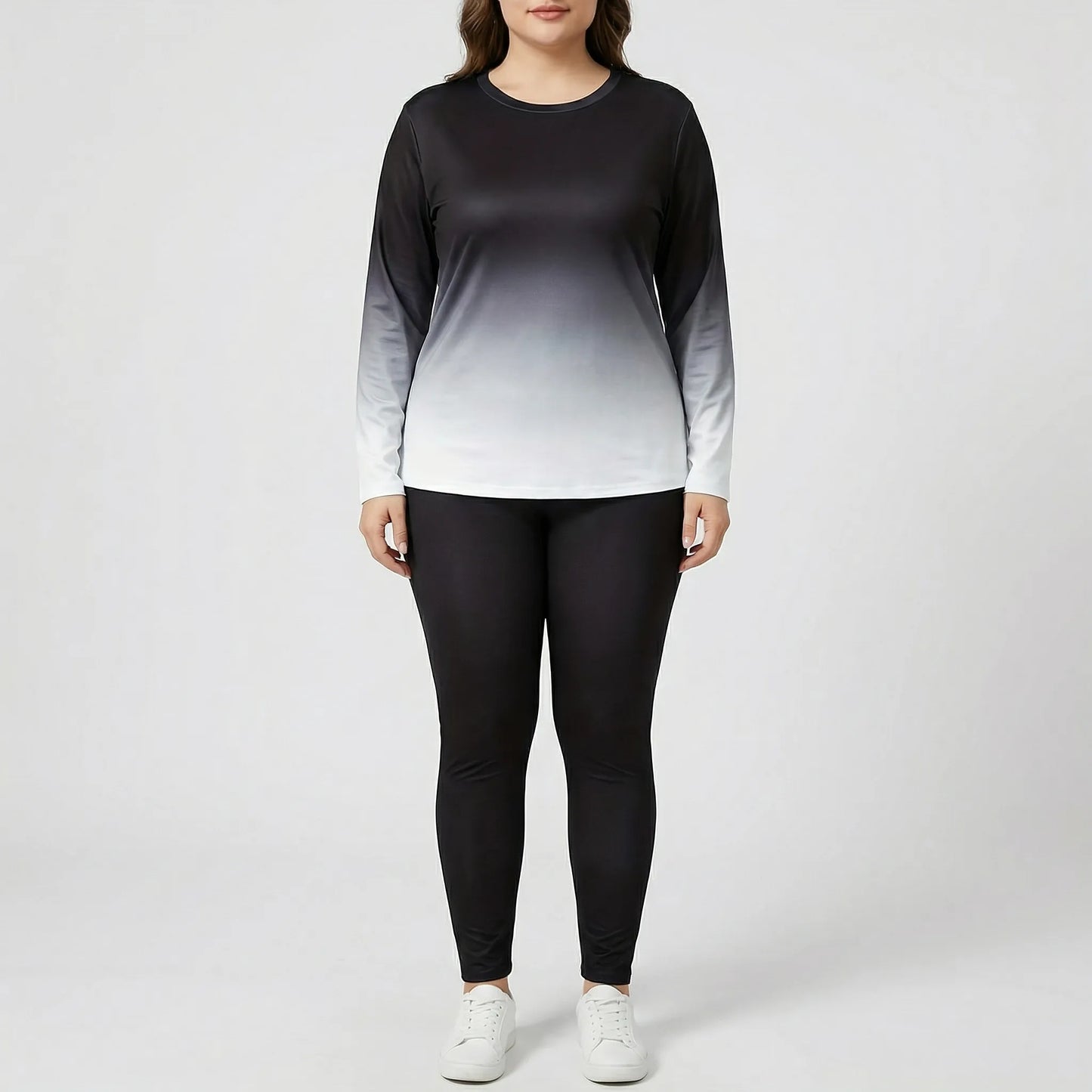 Plus Size Long Sleeve Lounge Suit - Lindsay