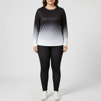 Plus Size Long Sleeve Lounge Suit - Lindsay