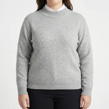 Plus Size Long Sleeve Sweater - Delia