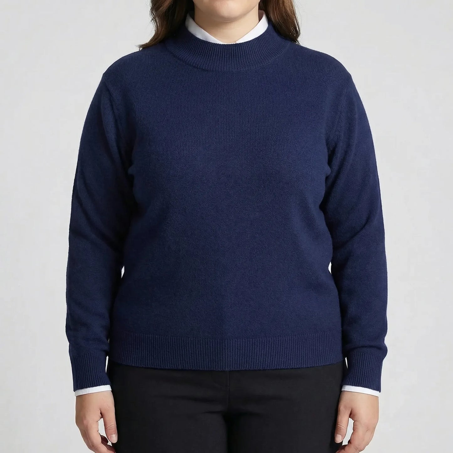 Plus Size Long Sleeve Sweater - Delia