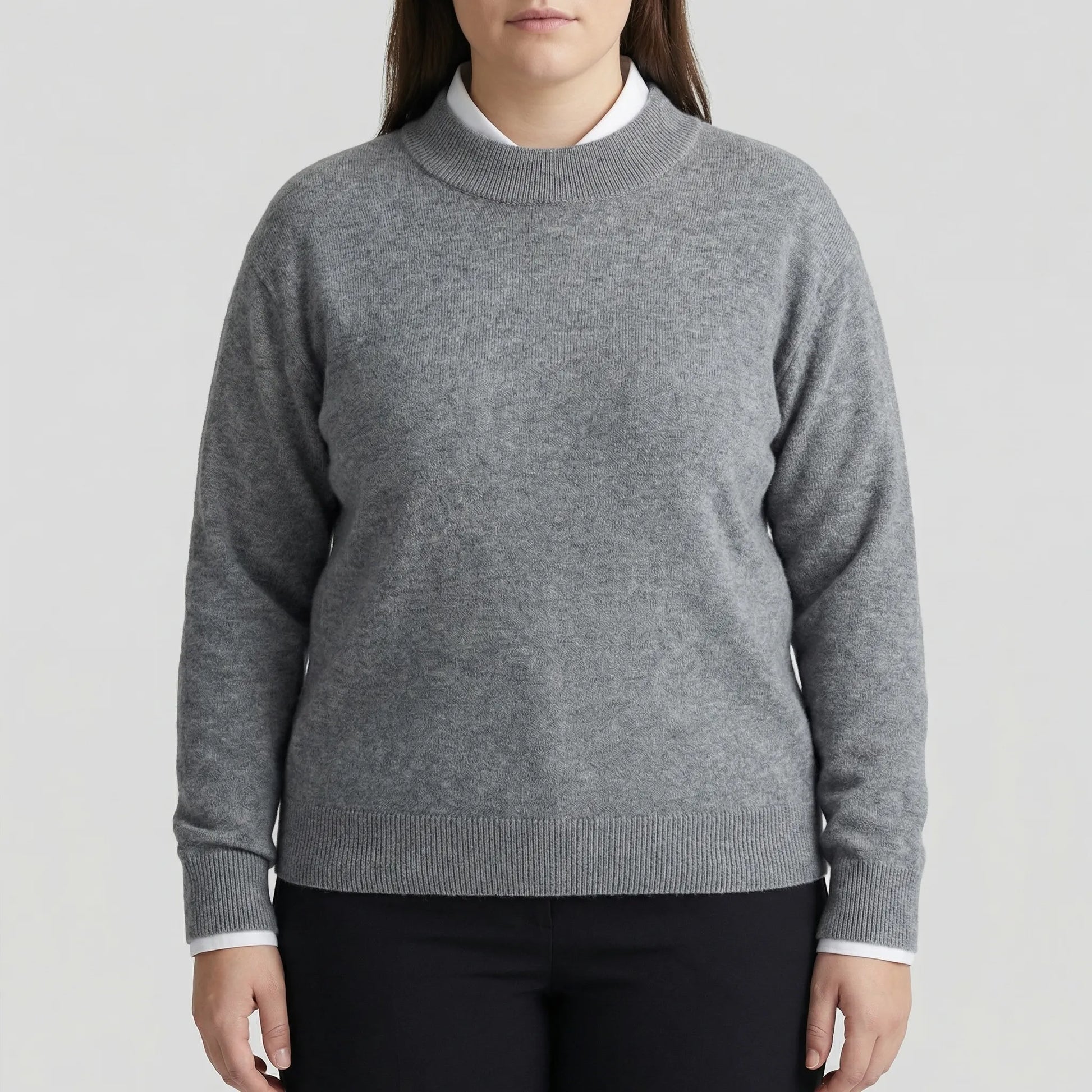Plus Size Long Sleeve Sweater - Delia