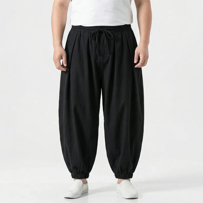 Plus Size Loose Harem-Style Trouser - Leon