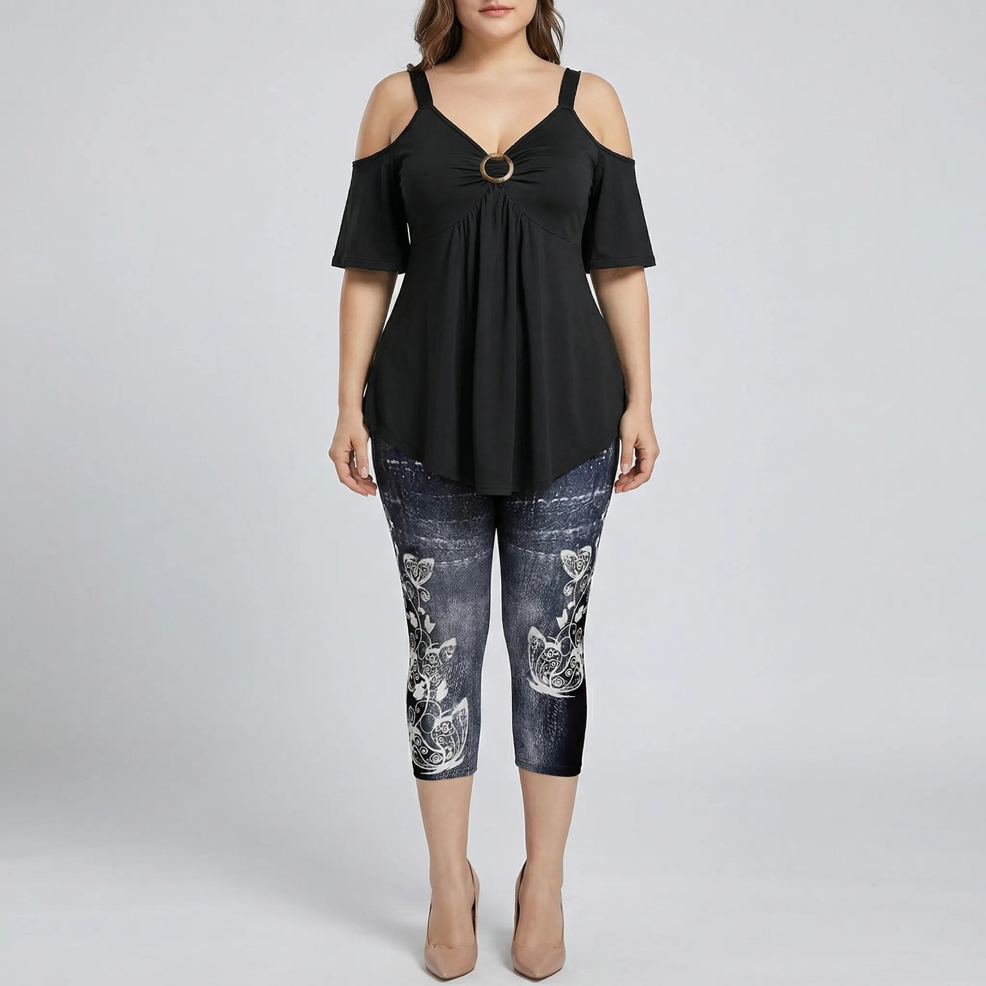 Plus Size Two-Piece Casual Set - Linda