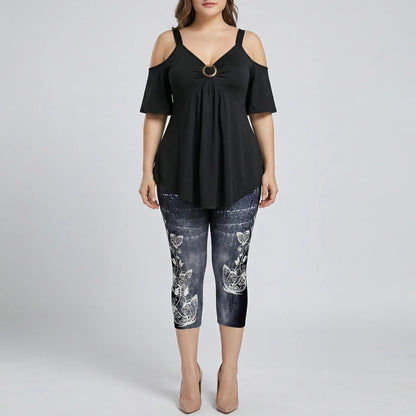 Plus Size Two-Piece Casual Set - Linda