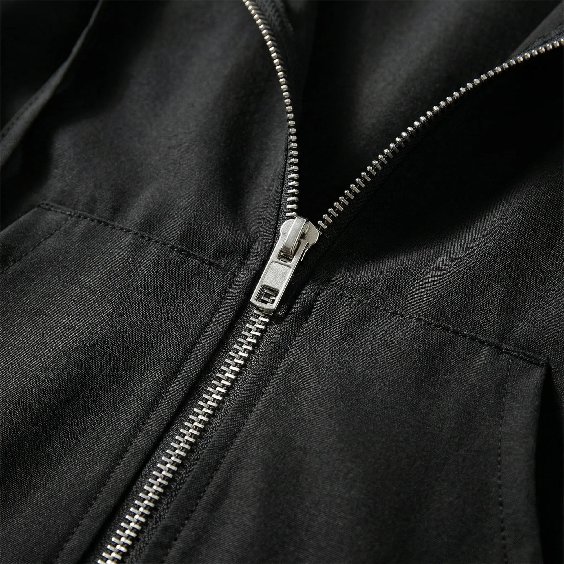 Plus Size Zip-Up Hooded Long Coat - Audrey