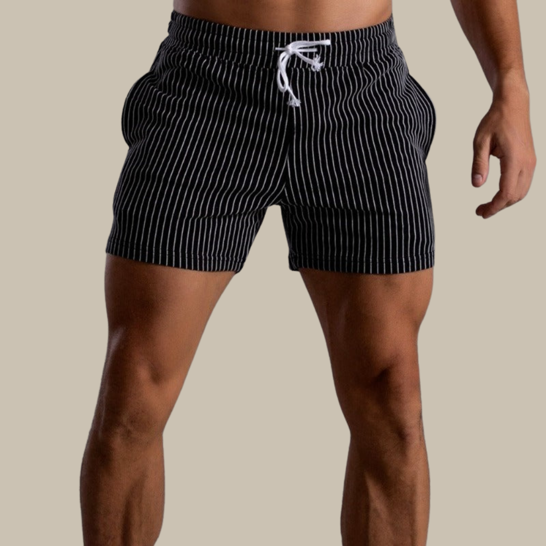 Sneldrogende & Stijlvolle Heren Zwemshorts van Ribstof-Polyester – Niko