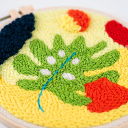 Punch Needle Borduur Set Met Bloemen - PunchyKit
