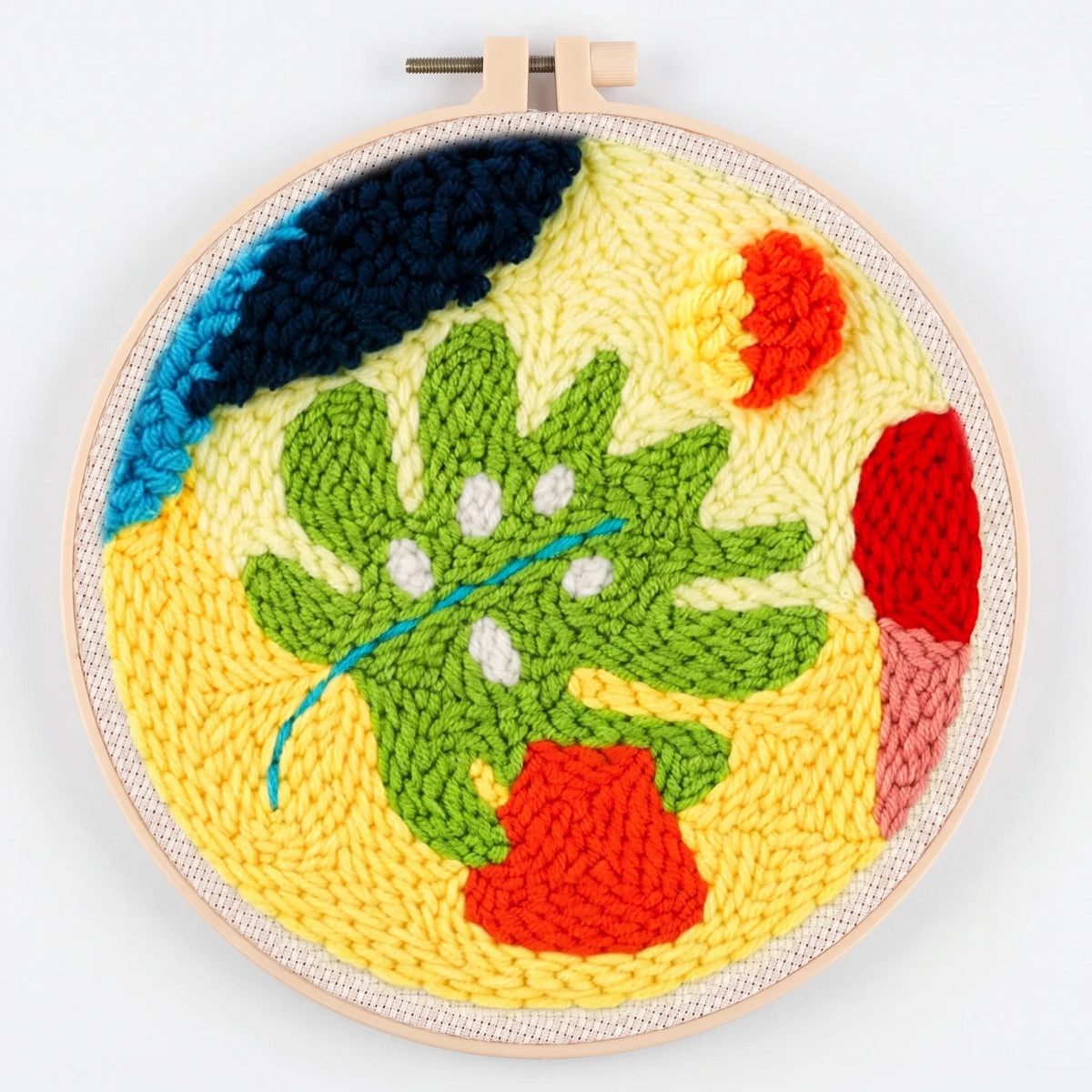 Punch Needle Borduur Set Met Bloemen - PunchyKit