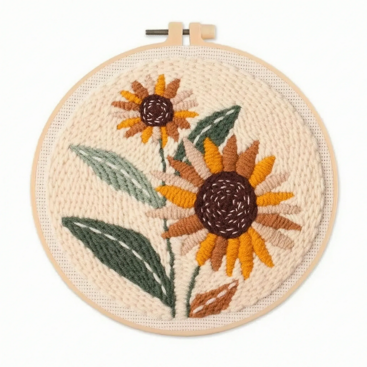 Punch Needle Borduur Set Met Bloemen - PunchyKit