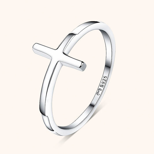 Trendy Ring met Kruisdetail - Amélie