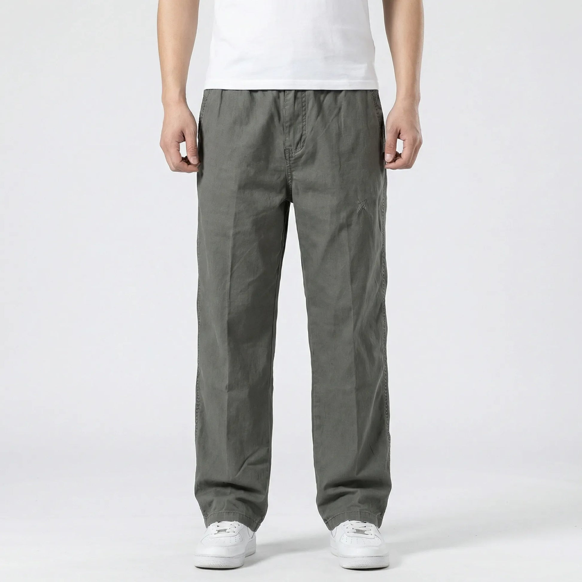 Rechte Cargobroek Met Elastische Taille - Freddie