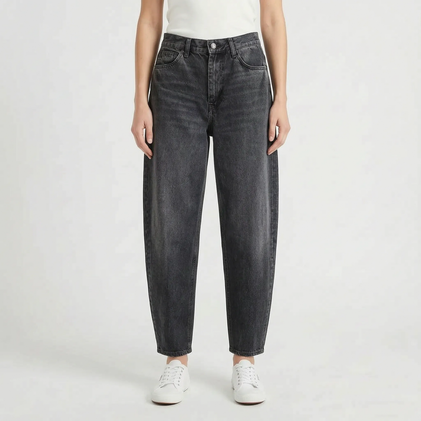 Relaxed Barrel-Leg Trousers -  Sadie