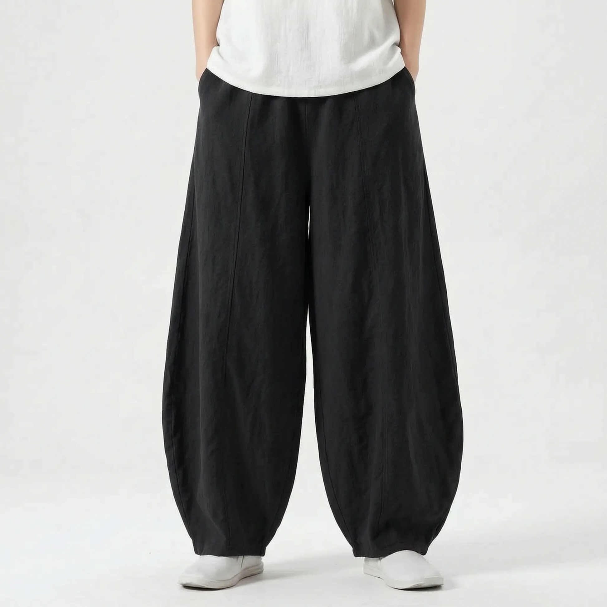 Relaxed Fit Barrel Trousers -  Joy