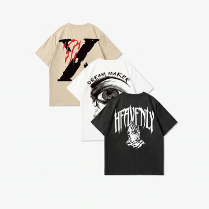 Relaxed Fit Graphic Short Sleeve T-Shirts - Alton