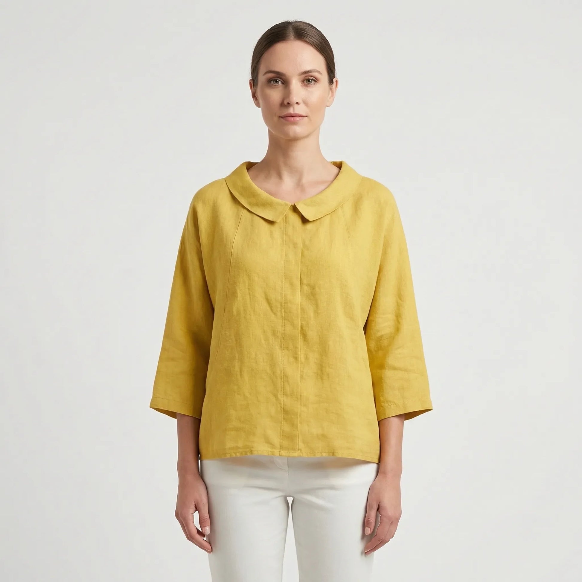 Relaxed Fit Long-Sleeve Blouse - Rosemary