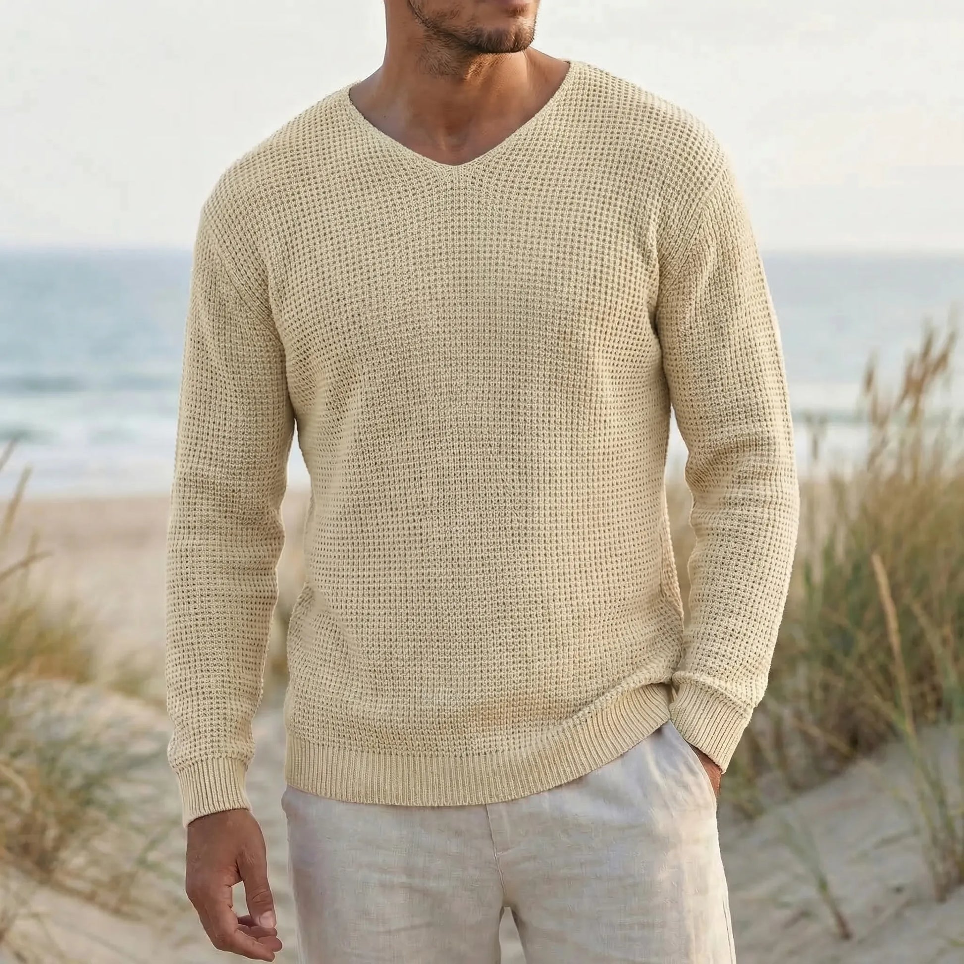Relaxed Fit Long-Sleeve Jumper - Tim