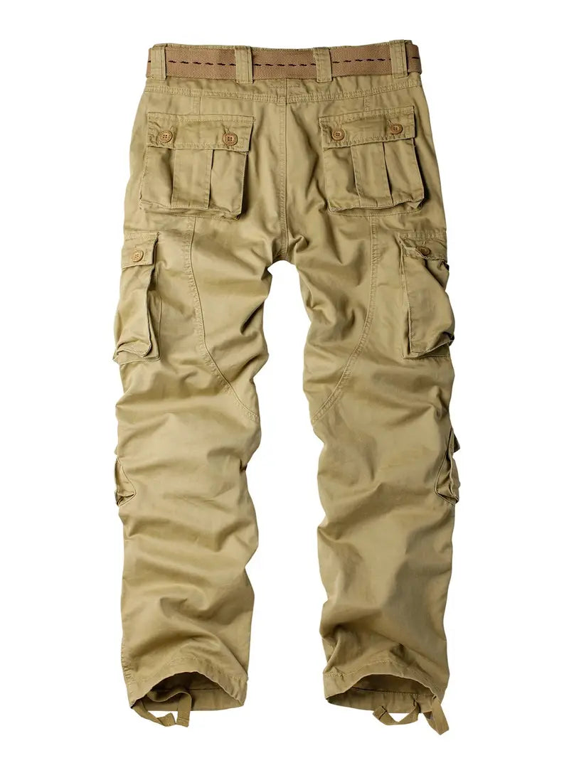 Relaxed Fit Multi-Pocket Cargo Trousers - Shane