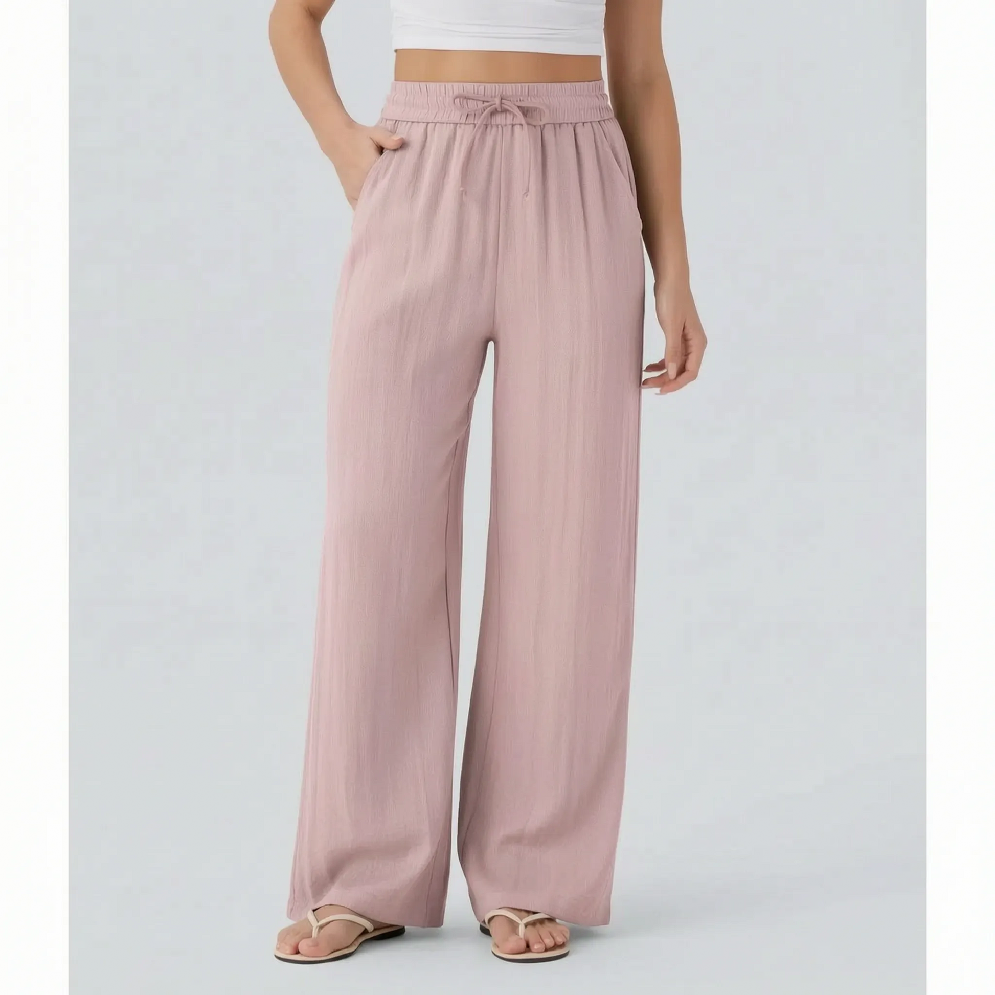 Relaxed Wide-Leg Casual Trousers - Julie