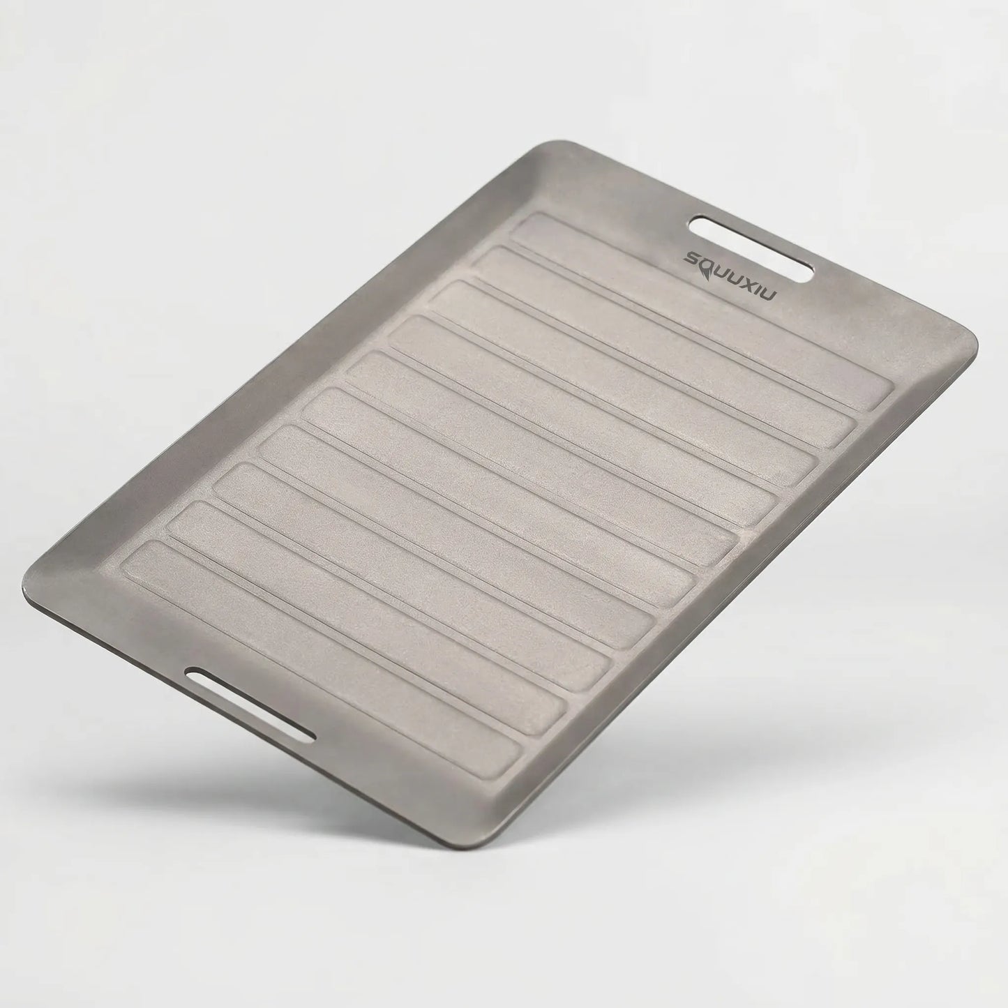 Ridged Titanium Camping Grill Plate With Tongs -  Flamekit