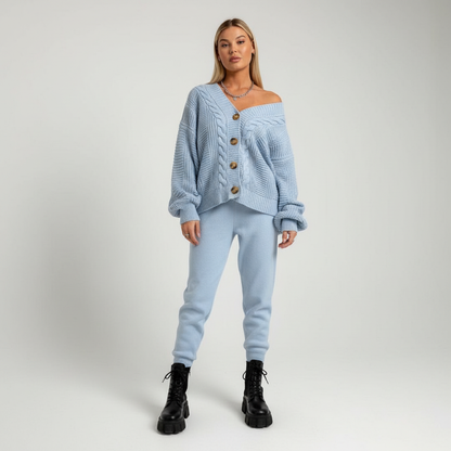 Rippenstrick Cardigan Mit Knopfleiste - Naomi