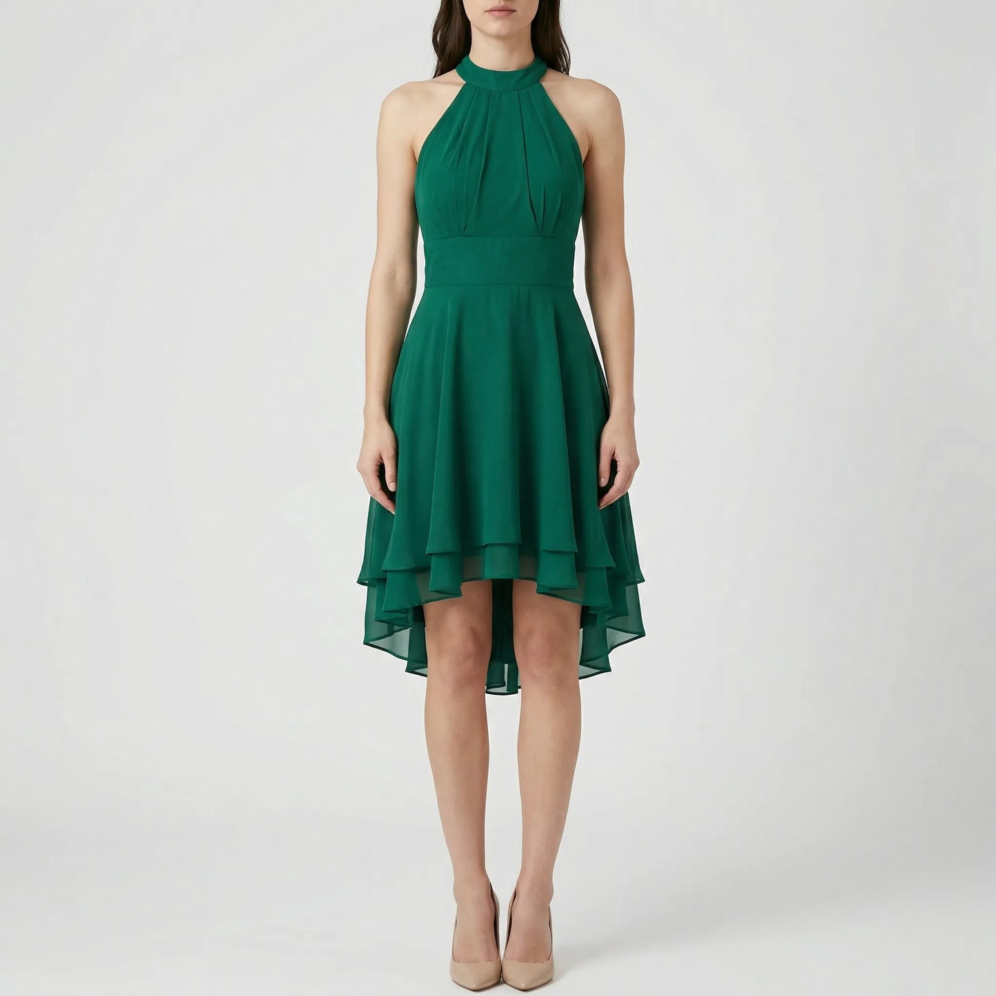 Romantisches Abendkleid Mit Volants - Jessie