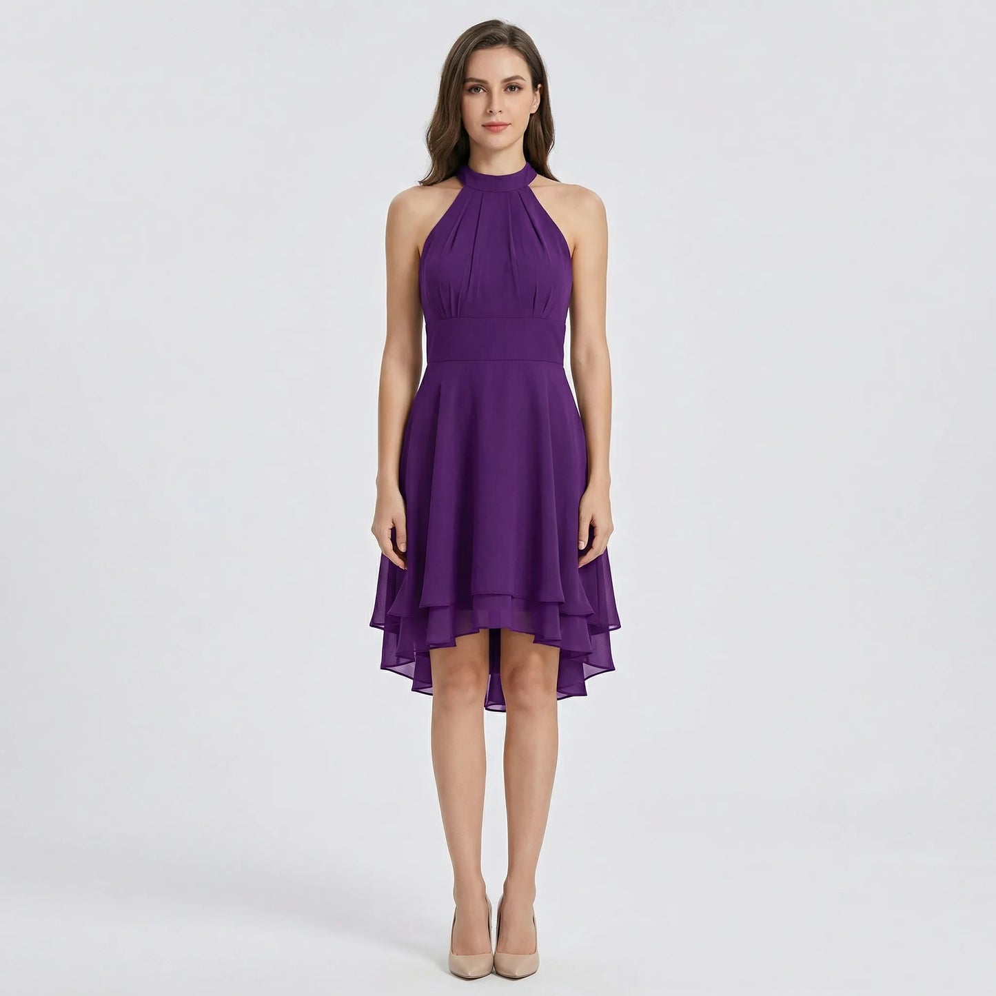 Romantisches Abendkleid Mit Volants - Jessie
