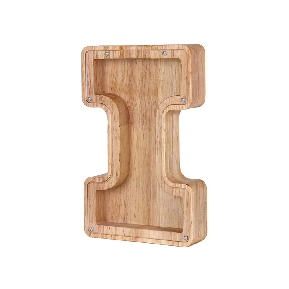 Houten Alfabet Spaarpot - LetterSaver