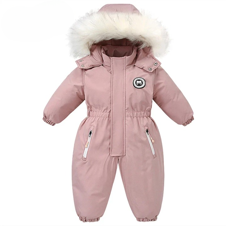 Baby-winteroverall met capuchon, waterdicht en warm gevoerd – Mila Winterzauber-editie