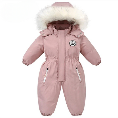 Baby-winteroverall met capuchon, waterdicht en warm gevoerd – Mila Winterzauber-editie