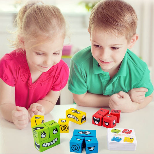 Interactief bouwspel met gezichtsuitdrukkingen voor kinderen – MimikMatch