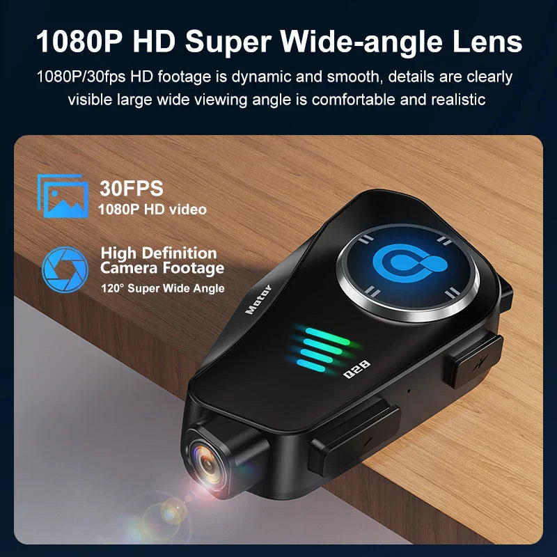 Bluetooth Motorrijdershelm Camera 1080P HD Waterdicht – ApexRide