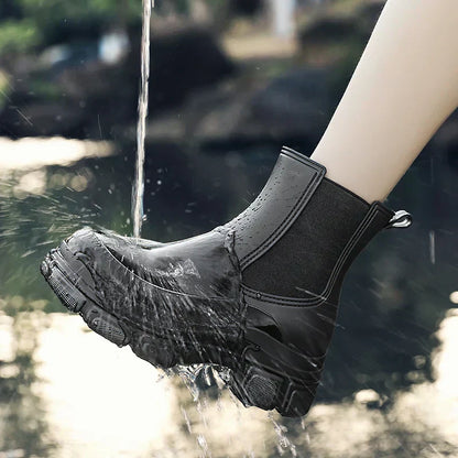 Dames Chelsea Regenlaarzen met Chunky Platformzool – Elara