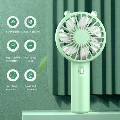Draagbare USB Oplaadbare Mini Handventilator – Veyra