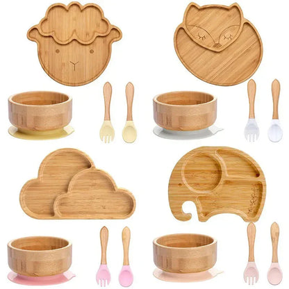 Kinderservies Set met Zuignap - EcoFeast